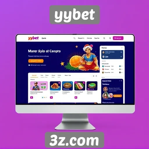 Interface do usuário do site yybet